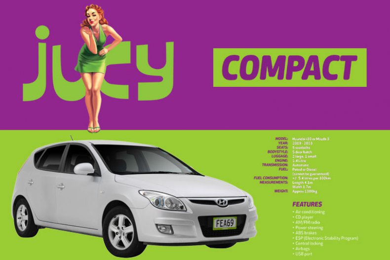 Mietwagen Jucy Kategorie: Compact