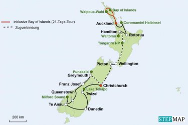 Erlebnis Neuseeland auf Schiene & Straße