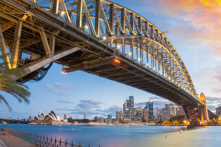 Sydney Opera und Harbour Bridge