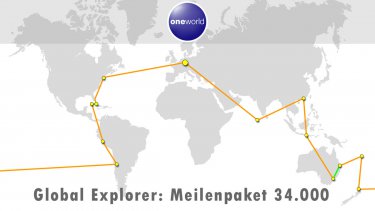 Round the World - Global Explorer - 34000 Meilen