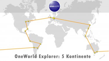 Round the World - One World Explorer - 5 Kontinente