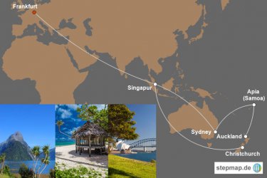 Kombiangebot Singapore Airlines: Flüge & Hotel Samoa